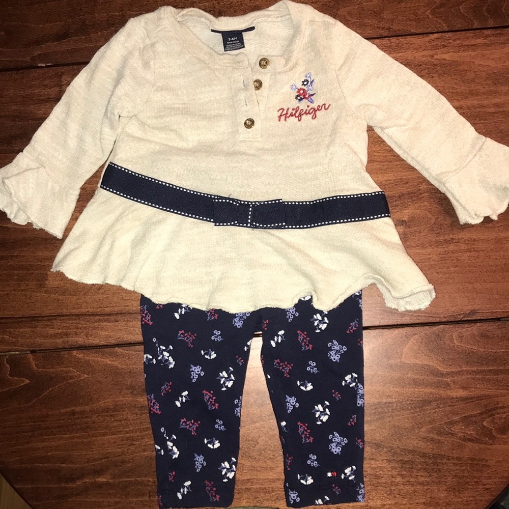 Tommy Hilfiger girls outfit 3-6 months